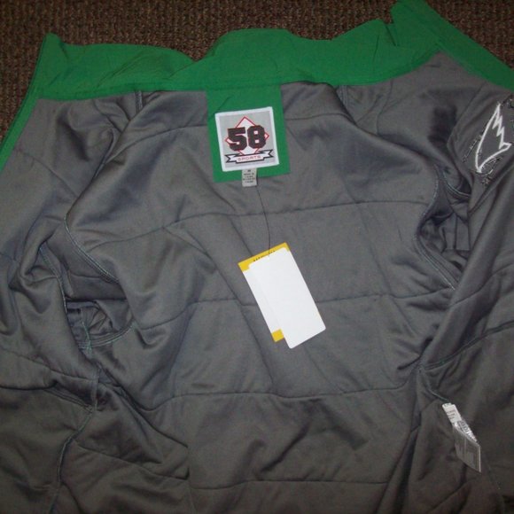 COPY - NORTH DAKOTA FIGHTING HAWKS Full Zip Casual Jacket with Sewn Logo GREEN - Picture 7 of 8